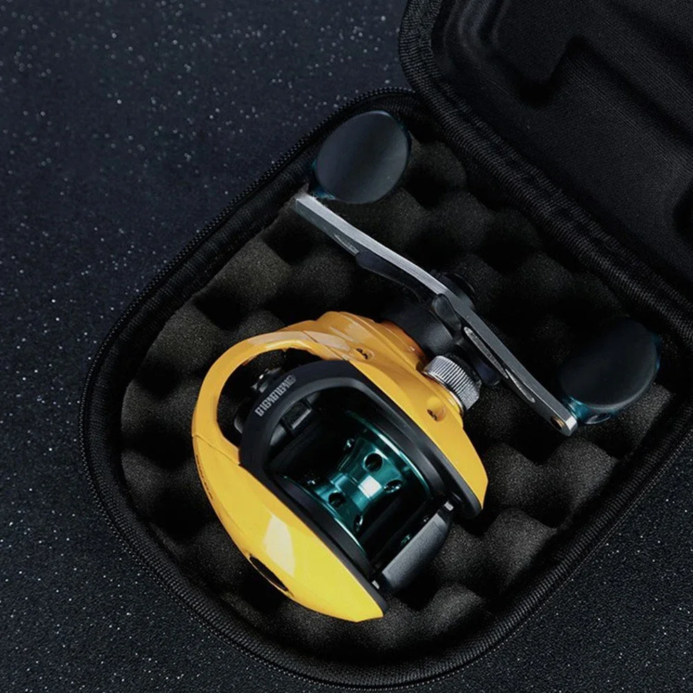 Bolsa de carretes de pesca portátil, funda protectora de 16cm, impermeable, dura, EVA, cajas de cubierta para exteriores, bolsa para rueda de Baitcasting, aparejos de herramientas - imagen 2