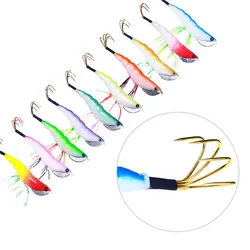 Cebo de pesca de calamar, señuelo de Jigging, 17,2g, 12cm, Wobblers, carpa, lubina, plantillas de Lucio, simulación realista, cebo de pulpo, aparejos de pesca