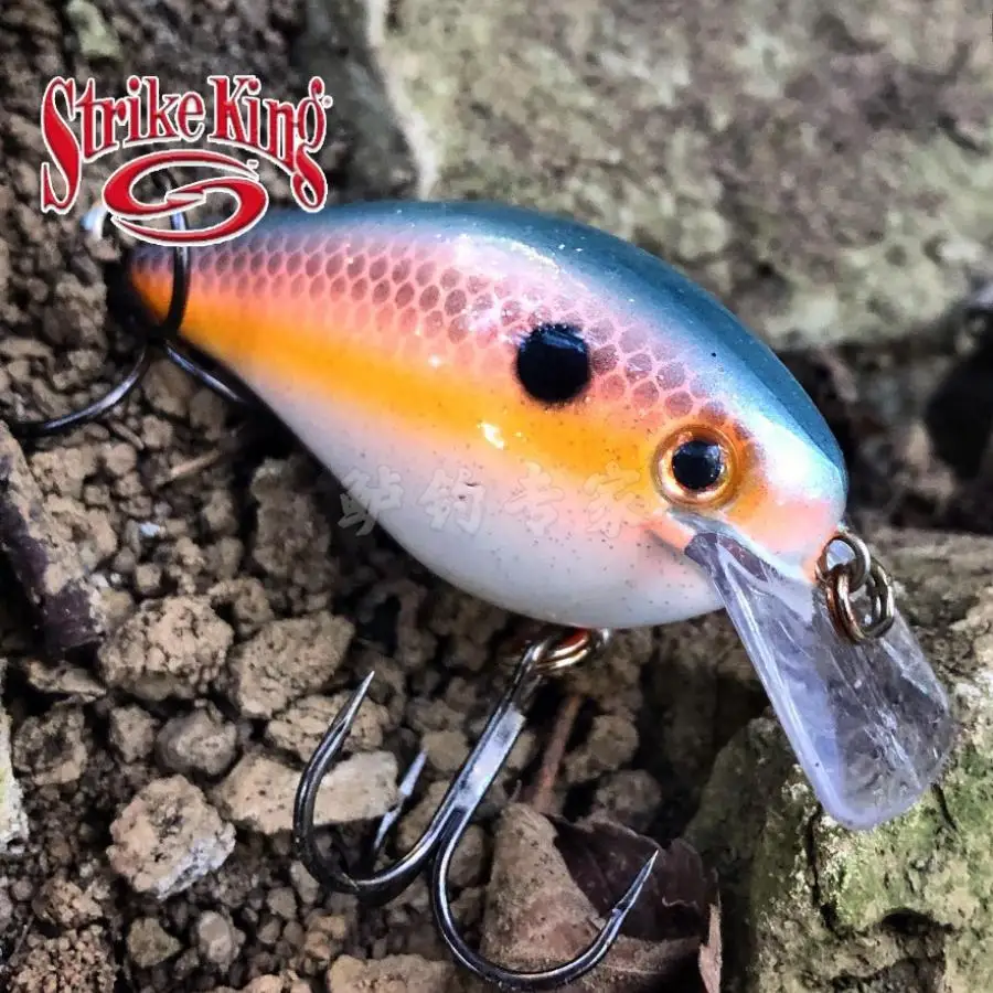 American Strike King-señuelo de tiro lejano, cebo falso, diseño KVD, placa de lengua cuadrada con manivela gorda - imagen 2