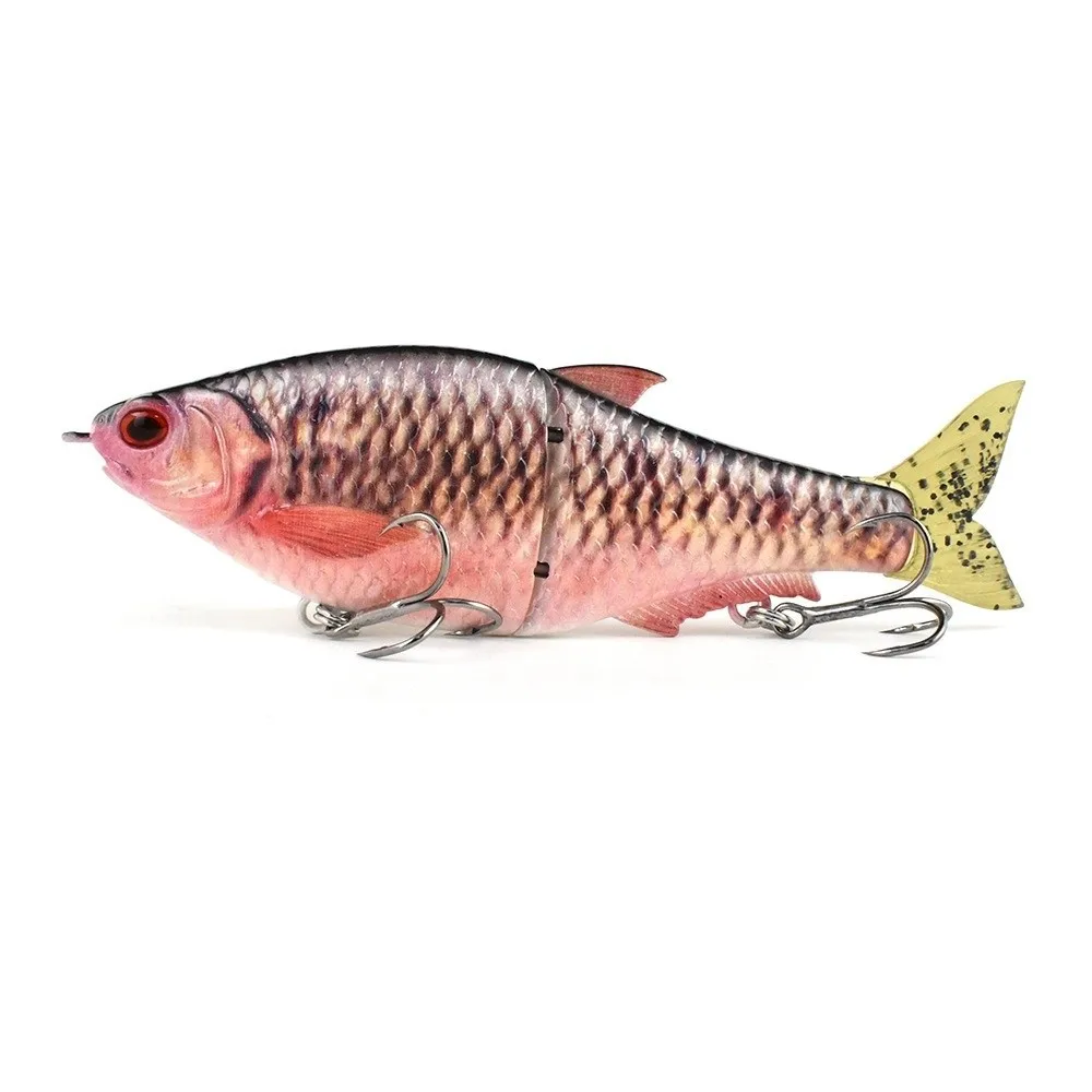 Vida como 16cm 50,4g señuelo de pesca Metal articulado cola de Pvc suave señuelo articulado escamas de pescado tallado a mano señuelo de pesca