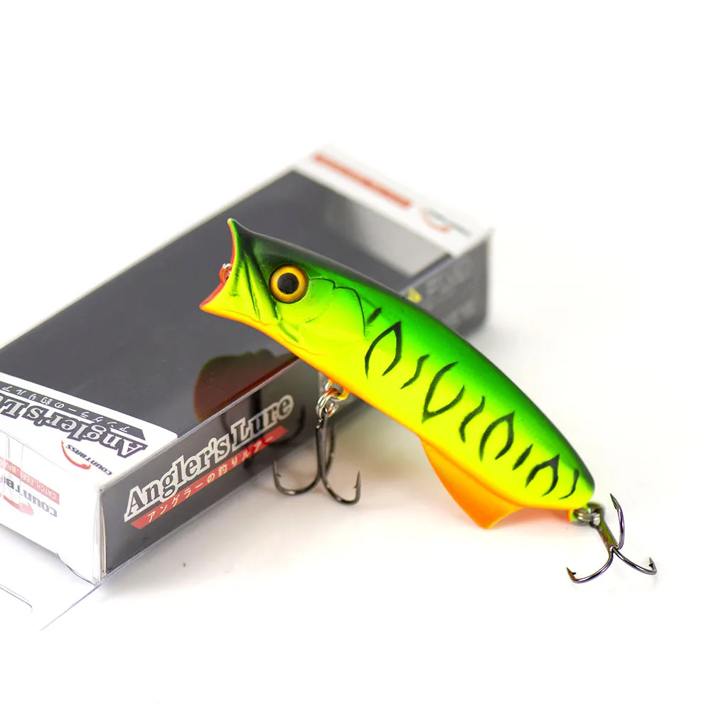 Señuelo Countbass Topwater 80 mm 3-5/32" 12 g 27/64 oz. Pesca flotante Hardbait Popper Superficie Leurres Plug Wobblers - imagen 4