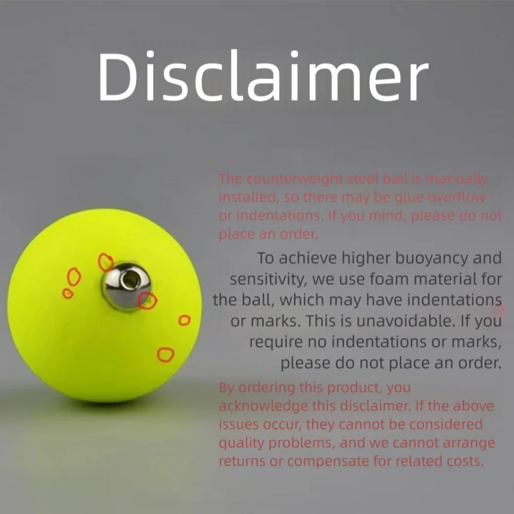 5 uds 5 uds con bola de peso de plomo bola flotante EPS frijoles llamativos bola de espuma dura aparejo inferior Material de aparejo flotador de pesca