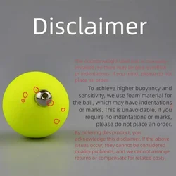 5 uds 5 uds con bola de peso de plomo bola flotante EPS frijoles llamativos bola de espuma dura aparejo inferior Material de aparejo flotador de pesca