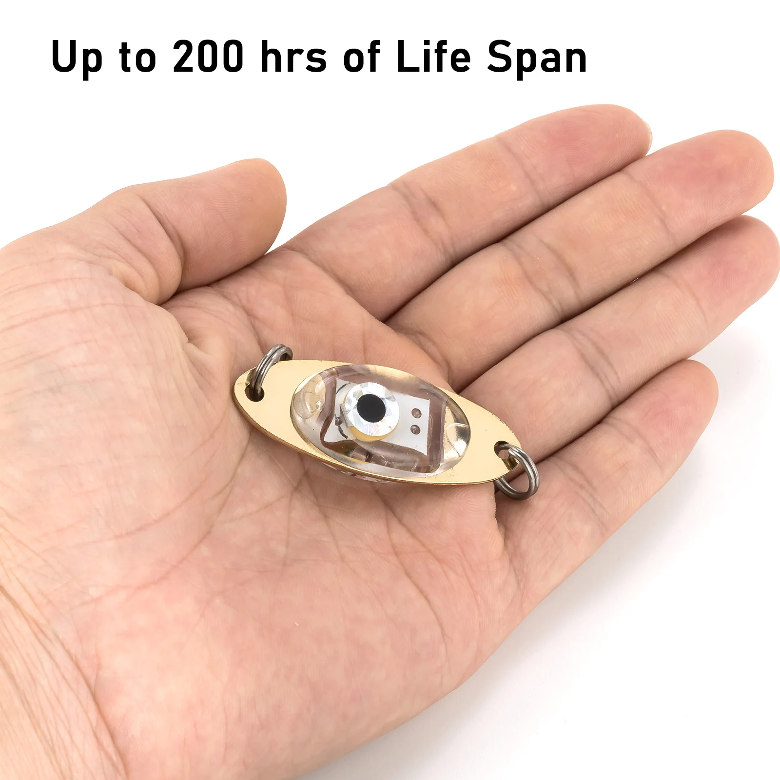 Señuelo LED con forma de ojo para pesca en hielo, lámpara nocturna de gota profunda para atraer peces, cuchara subacuática de invierno para halibut de agua salada, 5 uds. - imagen 5