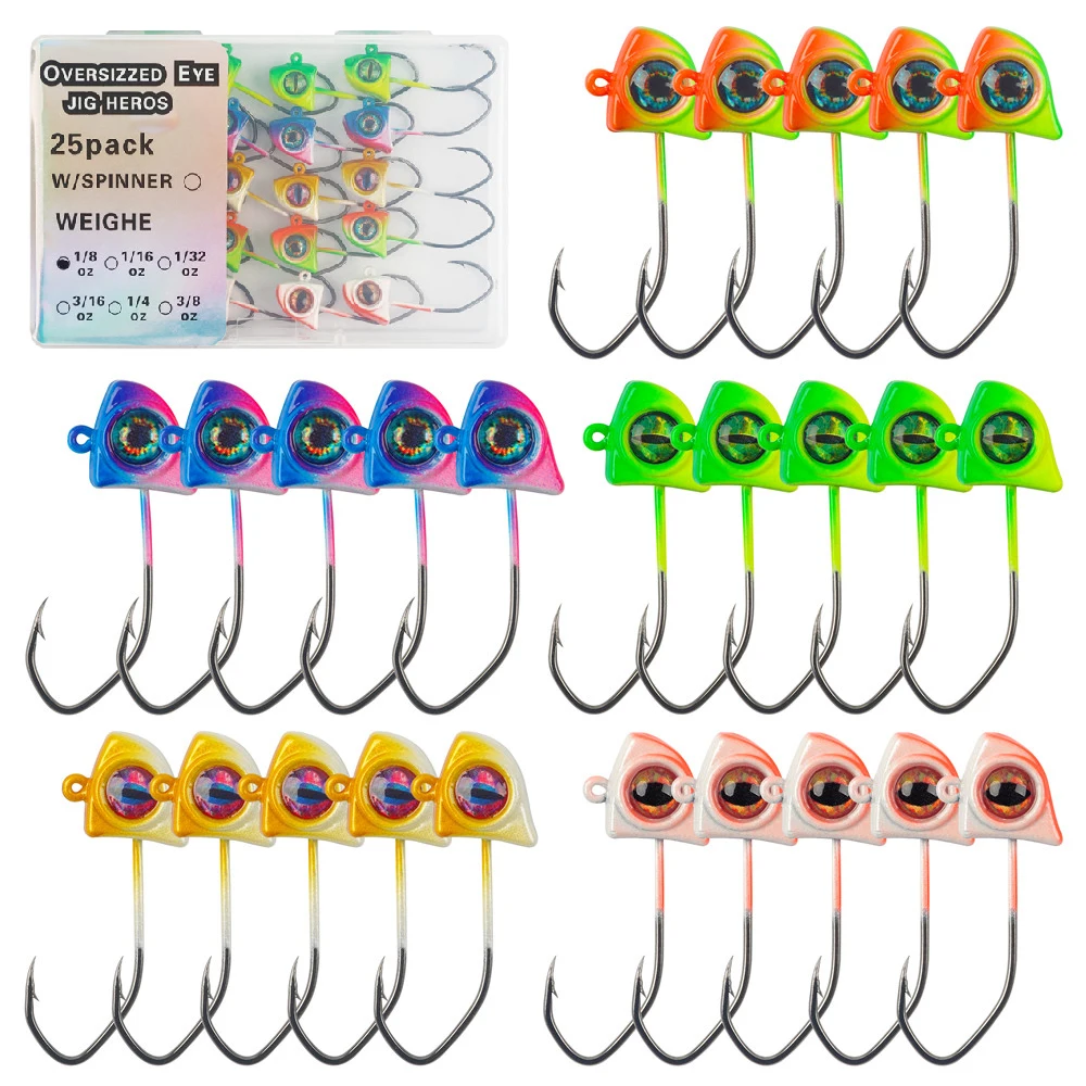 Jig Head con ojos 3D para agua dulce y salada