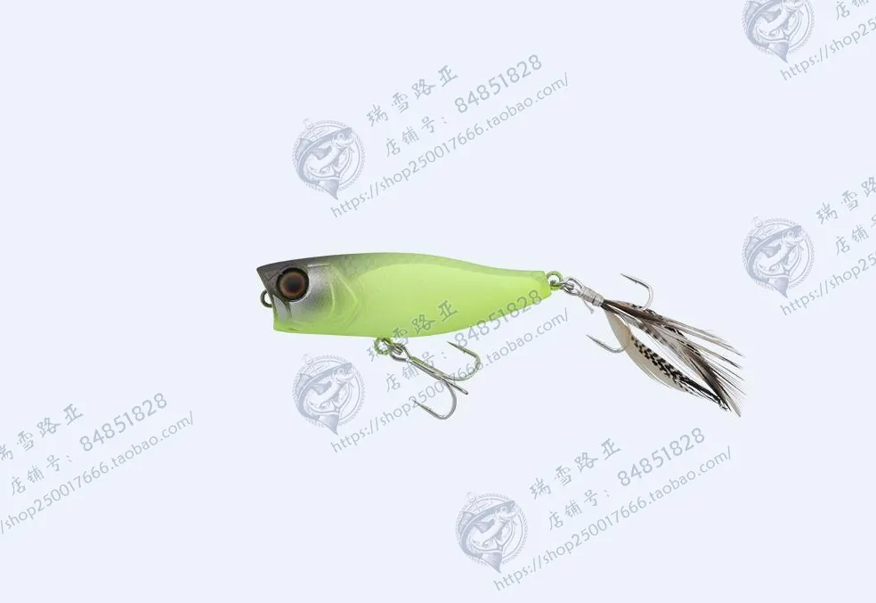 JACKALL Japón CHUBBY POPPER 42 Wave Climbing 3,3g Micro Object Wavelet tumbado en la corriente, Boca de caballo - imagen 5