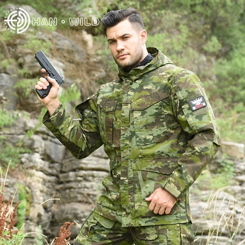 Chaquetas de senderismo al aire libre para hombre, chaqueta de combate de caza, chaqueta táctica, ropa de acampada, rompevientos, abrigos impermeables para escalar Softair - imagen 4