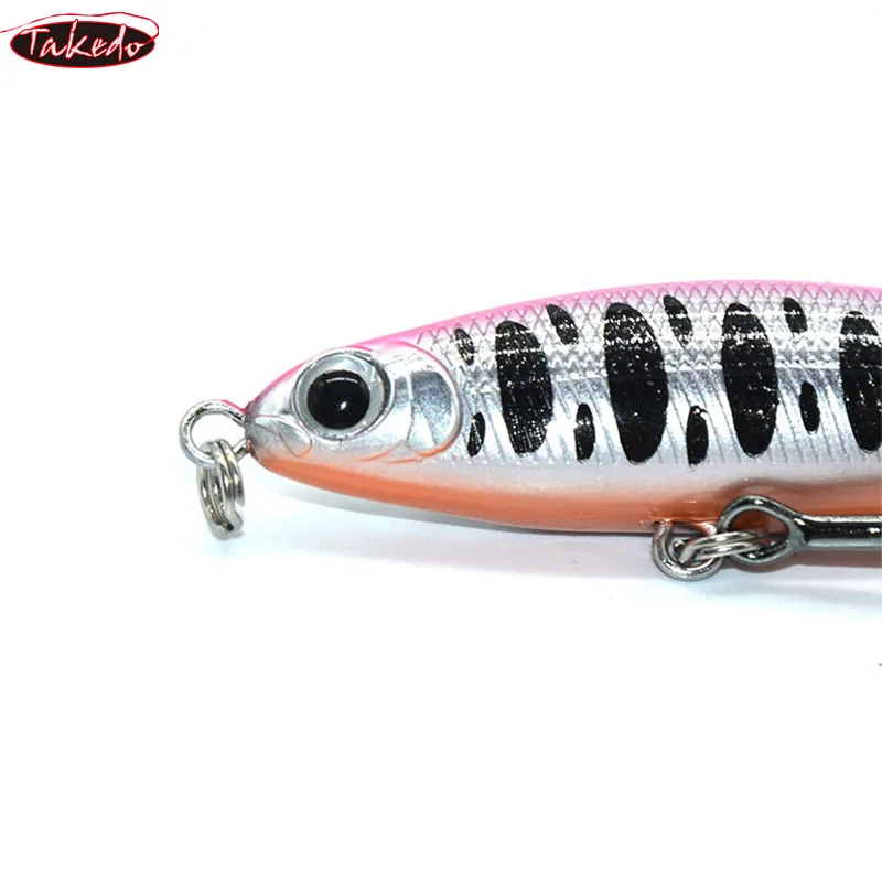 TAKEDO Alta Calidad 7 Colores BP60 60mm 7.6g BK* 6 #   Anzuelo Stickbait lápiz cebo Señuelos de pesca señuelo de lubina Señuelos de pesca cebo duro - imagen 2