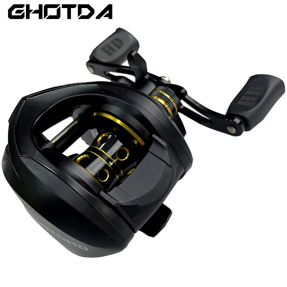 Ghotda-sistema de frenado magnético, carrete de pesca ultraligero, 8kg de potencia de arrastre, mango izquierdo/Derecho, carrete de Baitcasting - imagen 3