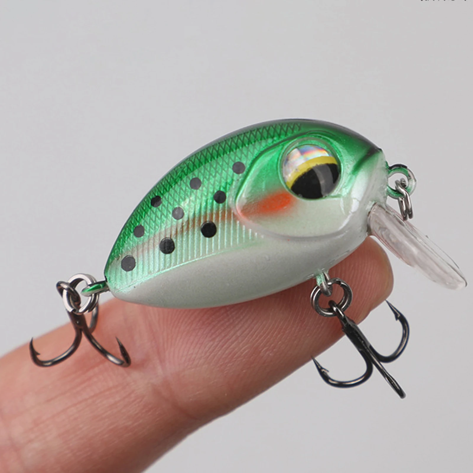 Señuelos de pesca artificiales de 4cm, ojos 3D simulados, cebo falso para Tilapia, Bream, lubina, accesorios de pesca al aire libre - imagen 5