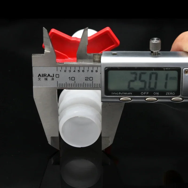 1 Uds Platics 4mm 6mm 8mm 10mm 12mm 16mm 20mm espiga de manguera de PVC válvula de bola de plástico bidireccional acuario jardín Micro conector de riego - imagen 5