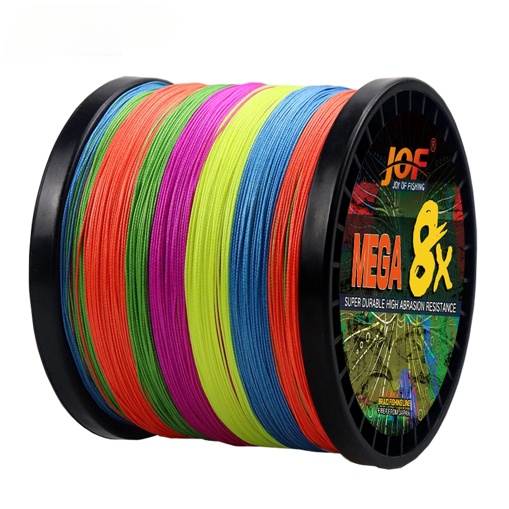 JOF-sedal trenzado de 8 hebras para pesca, multifilamento X8, PE, de alta calidad, para agua salada, suave y liso, 500M, 1000M, 18-78LB - imagen 5