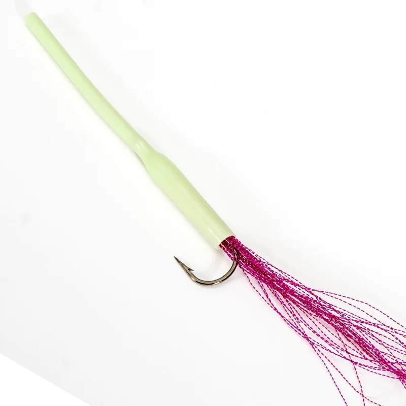 Funda de gancho de silicona luminosa, tubo Protector de gancho fluorescente que brilla en la oscuridad, accesorios de fabricación de Señuelos de Pesca de carpa DIY, 10 piezas - imagen 4