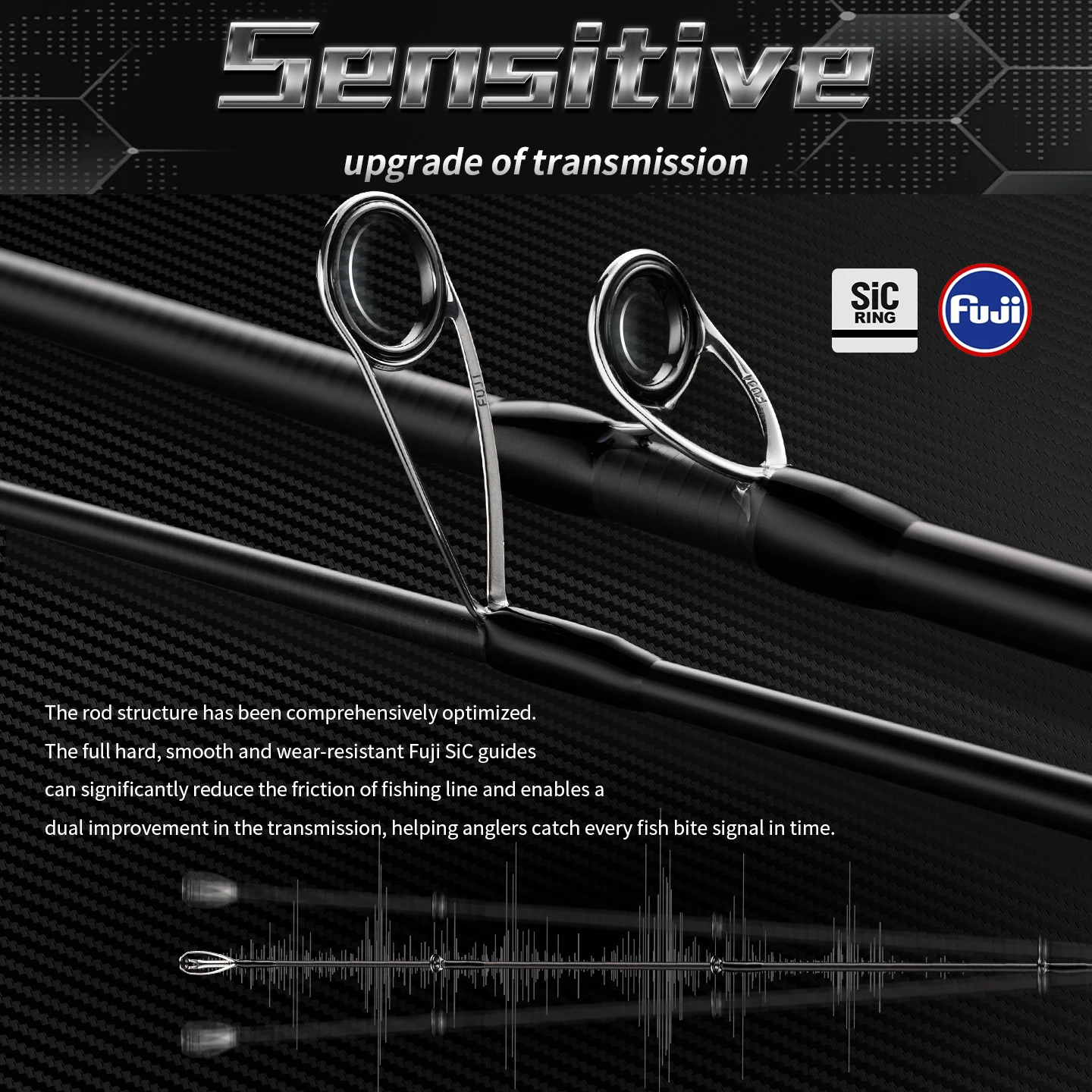 Ecooda EBESJ III Black Expert Caña Slow Jigging Carbono 40T - imagen 3