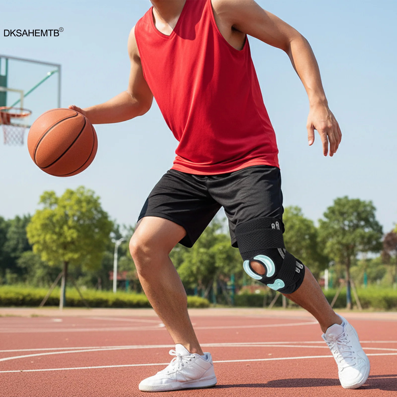 Rodillera deportiva, rodilleras profesionales de menisco para ciclismo, juego de pelota para correr, correa de compresión para Fitness, herramientas protectoras de codo - imagen 3