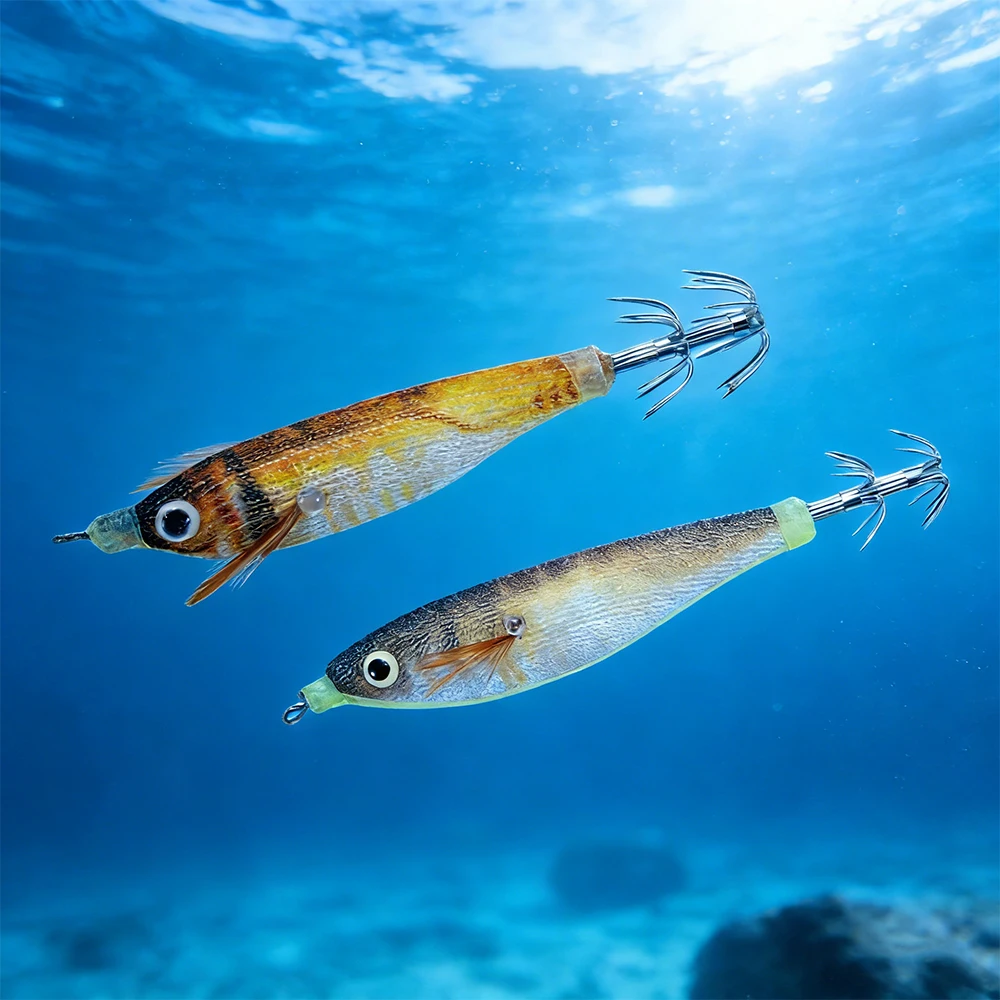 Potera Luminiscente Jig Calamar con Anzuelo para Pesca en Mar - imagen 4