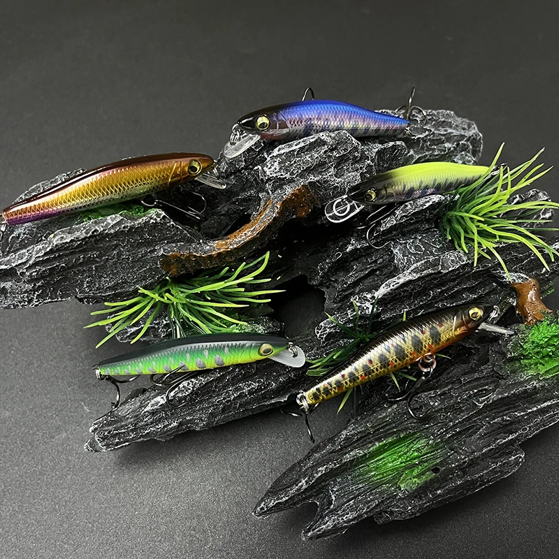 58mm 3,9g Mini Señuelos de Pesca de pececillo hundido Pesca Wobblers para Peche Bass cebo duro Artificial Jerkbait trucha Swimbait aparejos - imagen 5