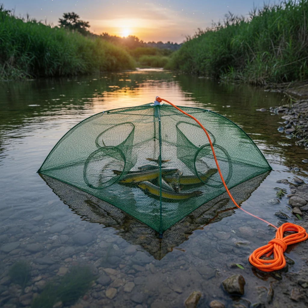 Nasa Automática para Camarones y Anguilas – Agua Dulce y Salada