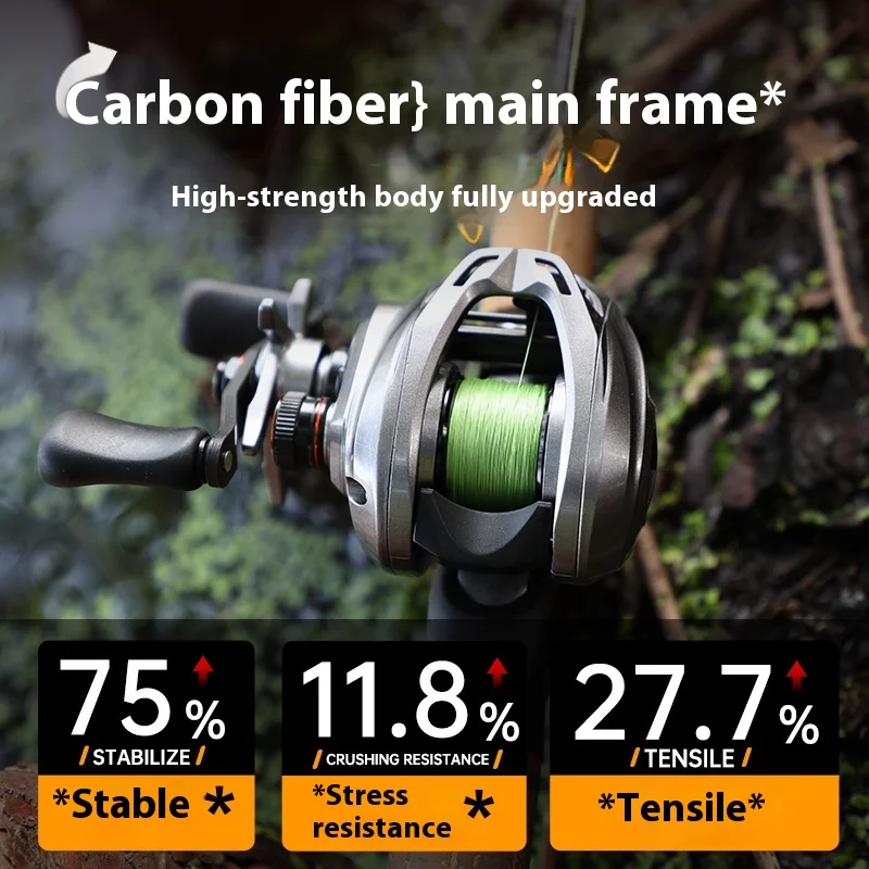Carrete Baitcast Anatono LX 7 – Fibra de carbono 6kg - imagen 5