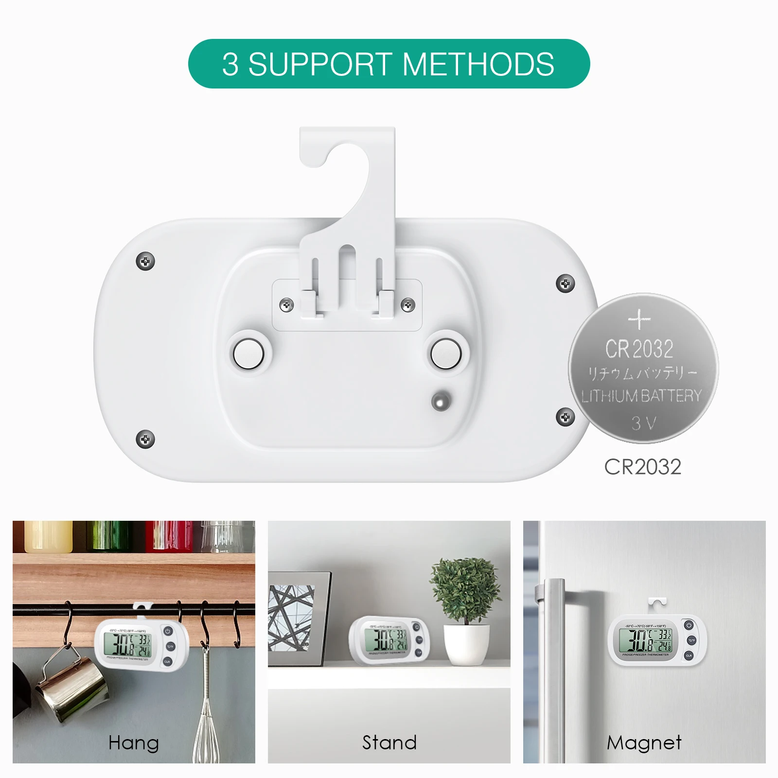 Termómetro digital interno para prenda impermeable ORIA - imagen 4