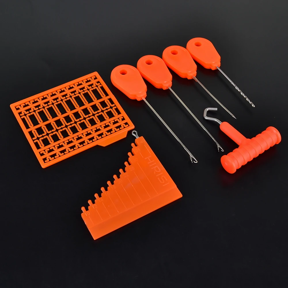Hirisi 6 uds aguja de cebo de pesca de carpa con caja herramientas de cebo de pesca accesorios de pesca BT09 - imagen 2