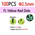 100pcs 2.5mm FLYRD