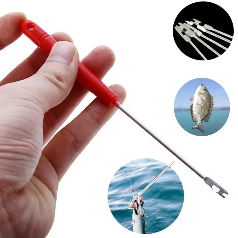 Herramienta removedora de anzuelos de pesca, Extractor de desenganche portátil de plástico, dispositivo de desacoplamiento rápido, accesorios de pesca, 1 Uds. - imagen 4