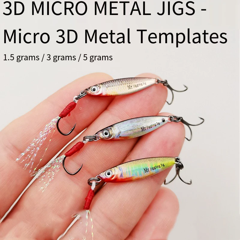 Micro señuelo VIB 3D con lentejuelas – Cuchara de hierro fundido - imagen 2