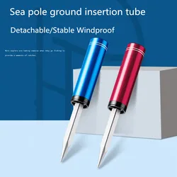 Soporte de suelo para caña de pescar, soporte para caña de pescar de aleación de aluminio, picos para caña de pescar no deformados, soporte para caña de pescar