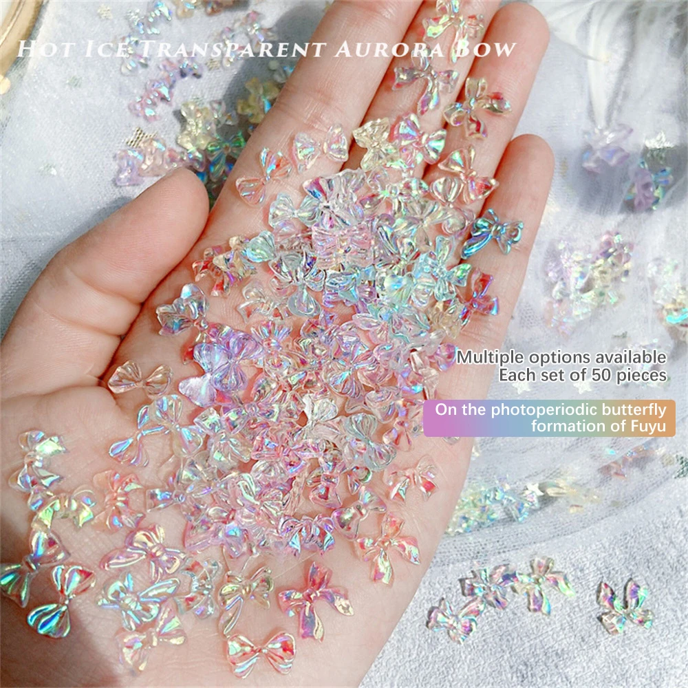 Pegatina estereoscópica de Color Phantom para uñas, 1/2/3 piezas, arte Aurora, Color arco Dimensional, transparente, joyería - imagen 2