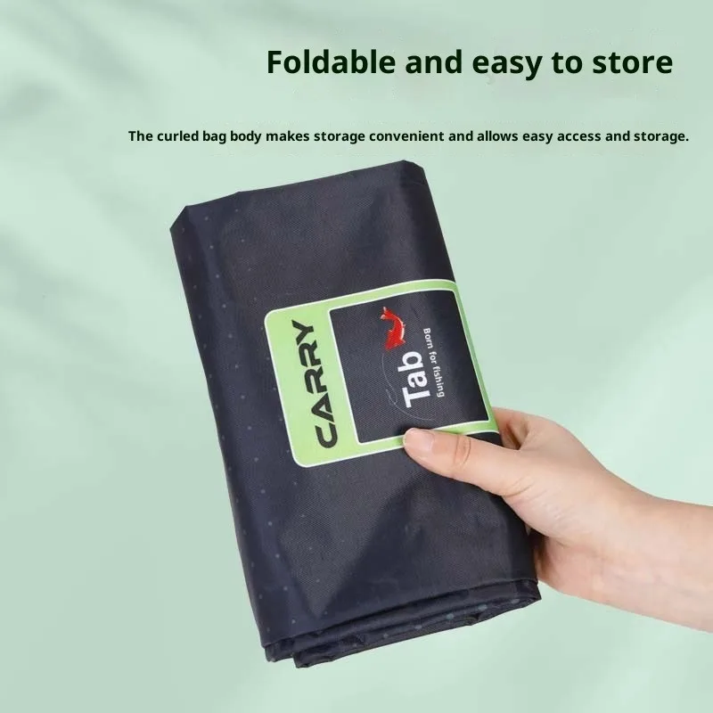 Bolsa para paraguas de pesca al aire libre, bolsa para caña de pescar, bolsa de almacenamiento integrada para aparejos de pesca, bolsa de almacenamiento plegable y liviana - imagen 4