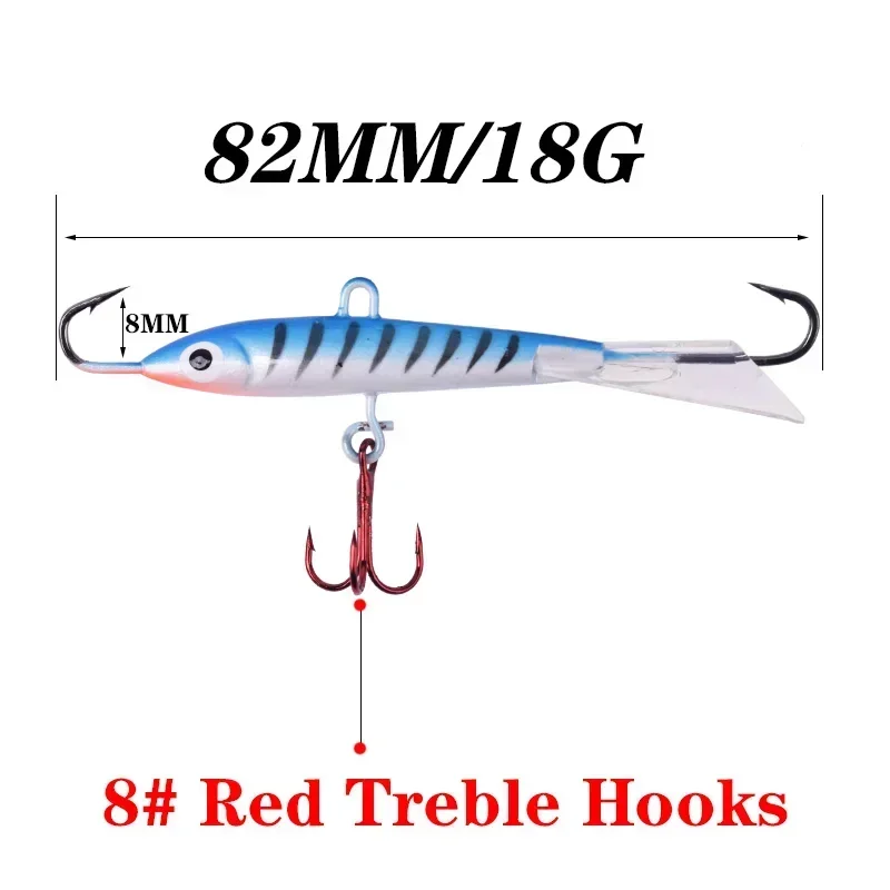 1 Uds 8,3mm 18g calidad invierno hielo Jig señuelo de pesca VIB cebo falso Artificial Leurre equilibrador para pesca carpa Lucio aparejos de perca - imagen 5
