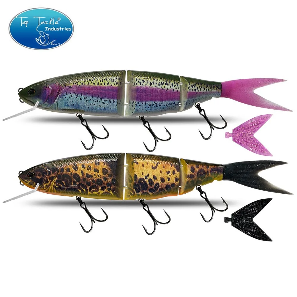 Señuelo de pesca tamaño 350mm Brochet cebo de natación articulado flotante le sección de cebo duro gigante para cebo grande Lucio Klash Ghost - imagen 5