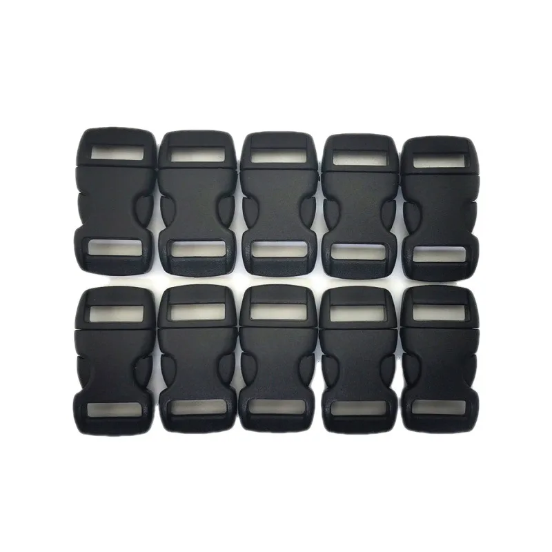 Hebilla de pulsera de Paracord de 30 piezas, hebillas de Liberación lateral curvadas para bricolaje, pulsera de paracaídas, Collar para mascotas, correa de campamento al aire libre, 10mm - imagen 5