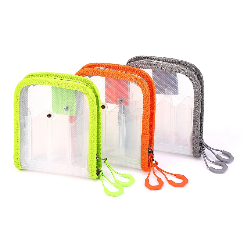 WEIHE, 1 unidad, bolsa de almacenamiento de equipo de pesca con señuelo, paquete de camarones de madera de seis rejillas, bolsa de cebo con señuelo, organizador de accesorios de pesca - imagen 5