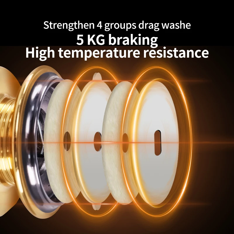 DEUKIO Mini 800 1000 Series rodamiento suave sin óxido 4,8:1 sistema de arrastre de carrete de pesca 5Kg potencia máxima bobina de pesca de rueda giratoria - imagen 4