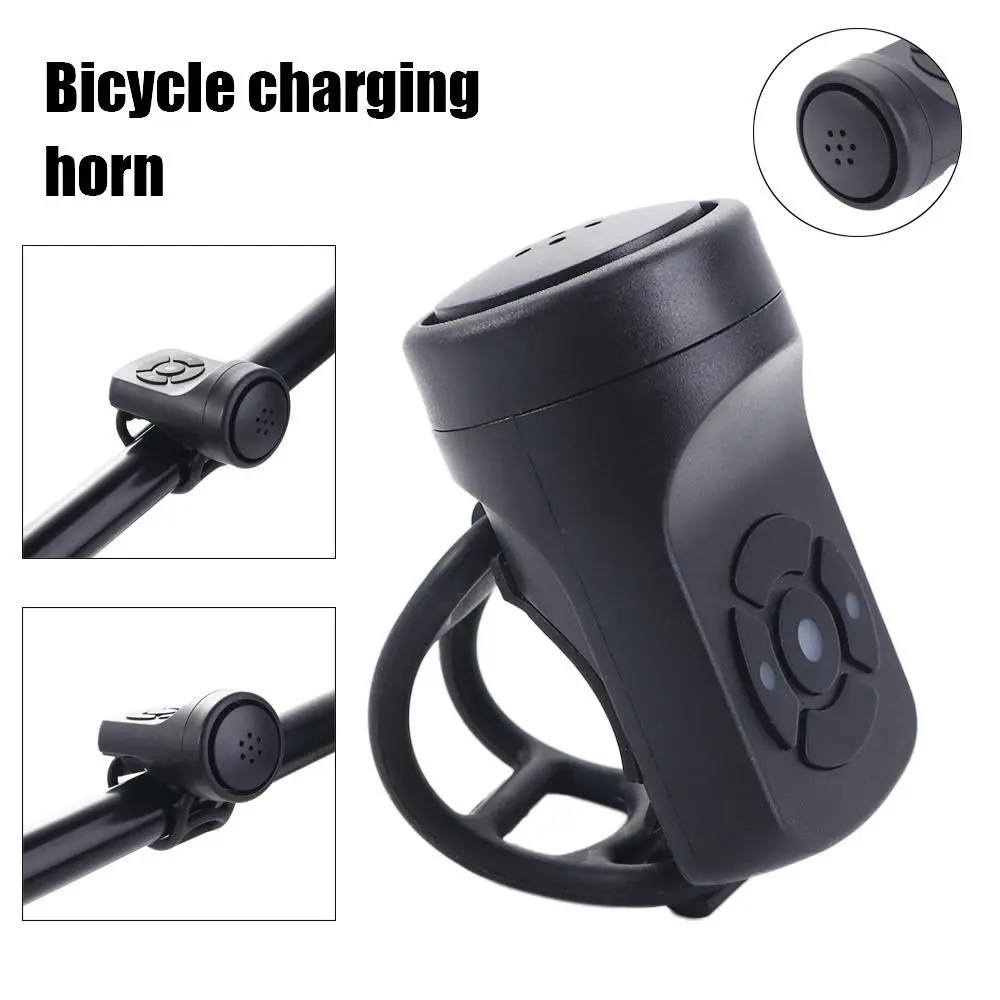 Timbre de ciclismo resistente al agua con carga USB recargable, bocina electrónica fuerte para manillar, timbre de alarma para manillar - imagen 2