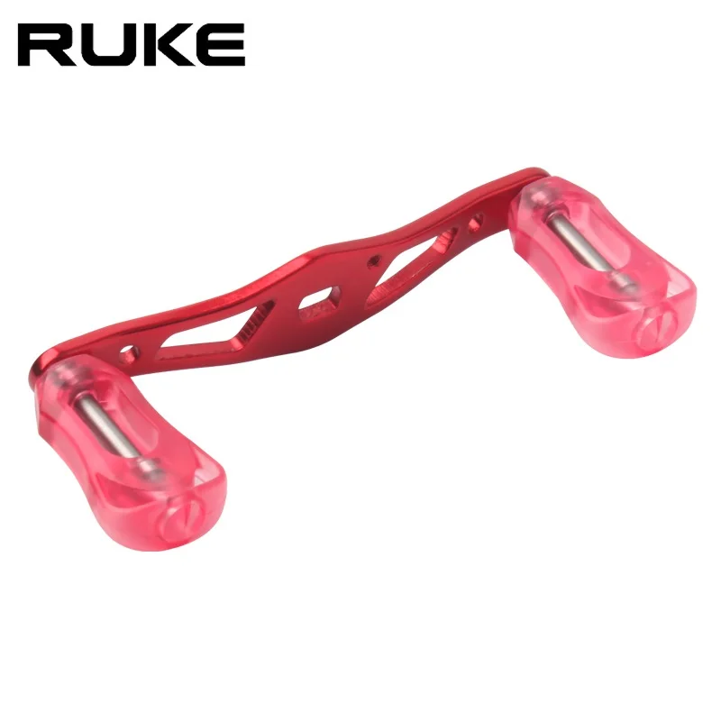 Mango de carrete de pesca RUKE con perilla acrílica para carrete Da/Sh/A, longitud de 100mm, peso 21,9g, tamaño del orificio de montaje 8x5/7x4mm, accesorio DIY - imagen 2