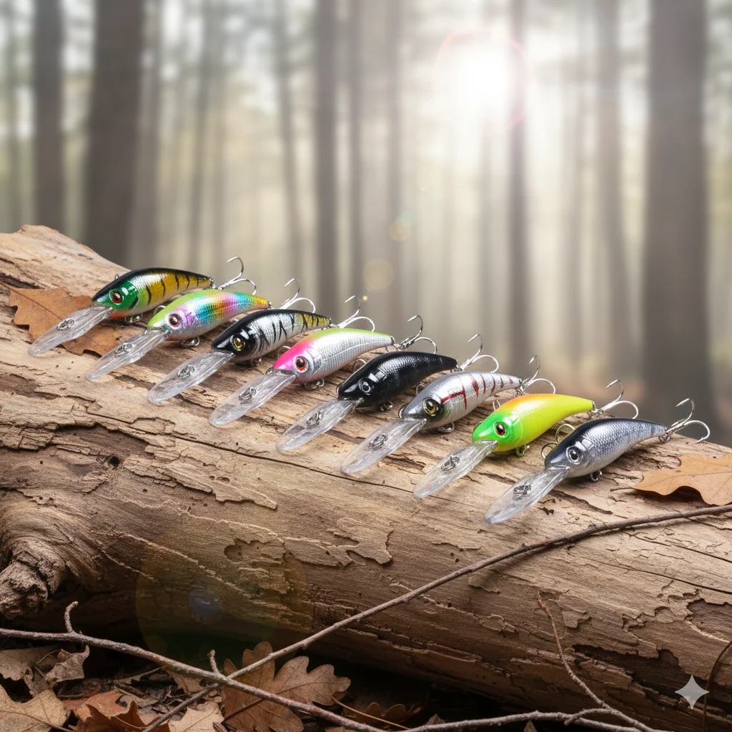 Señuelo de Pesca Minnow de 8 Piezas, 10 cm, 7.8 g, Largo Alcance, Hundimiento Profundo, Cebo Duro para Lubina, Lucio, Trucha, Perca, Agua Dulce y Salada