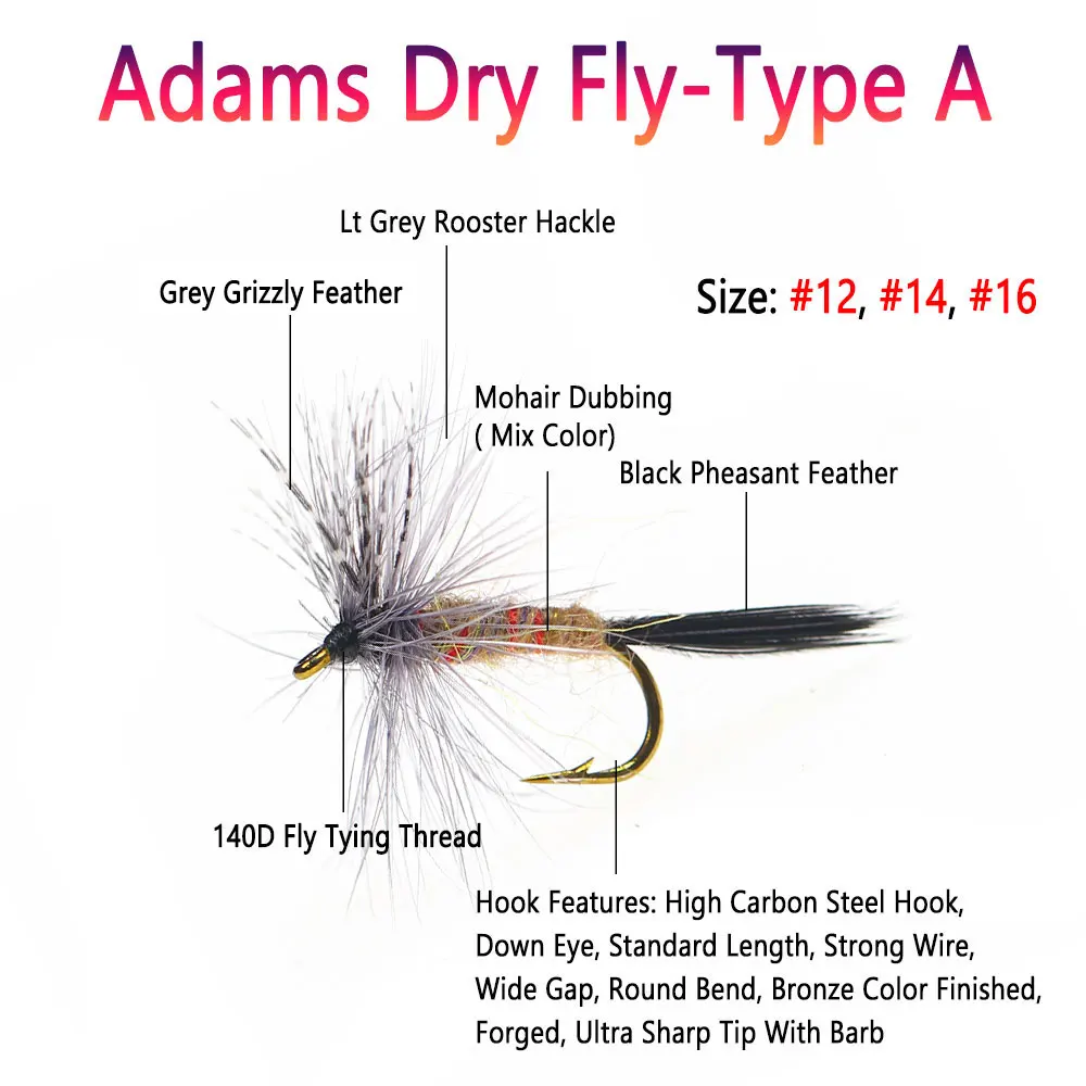 Bimoo-SEÑUELOS DE pesca de trucha, 8 unidades, #10 ~ #18 - imagen 2