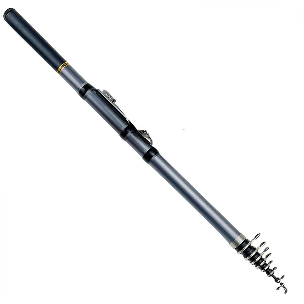 GHOTDA-caña de pescar ligera y dura, fibra de carbono, 3M, 2,7 M, 2,4 M, 2,1 M, 1,8 M, 1,5 M, Flexible, ajustable, para pesca en roca, Mar/agua dulce - imagen 2