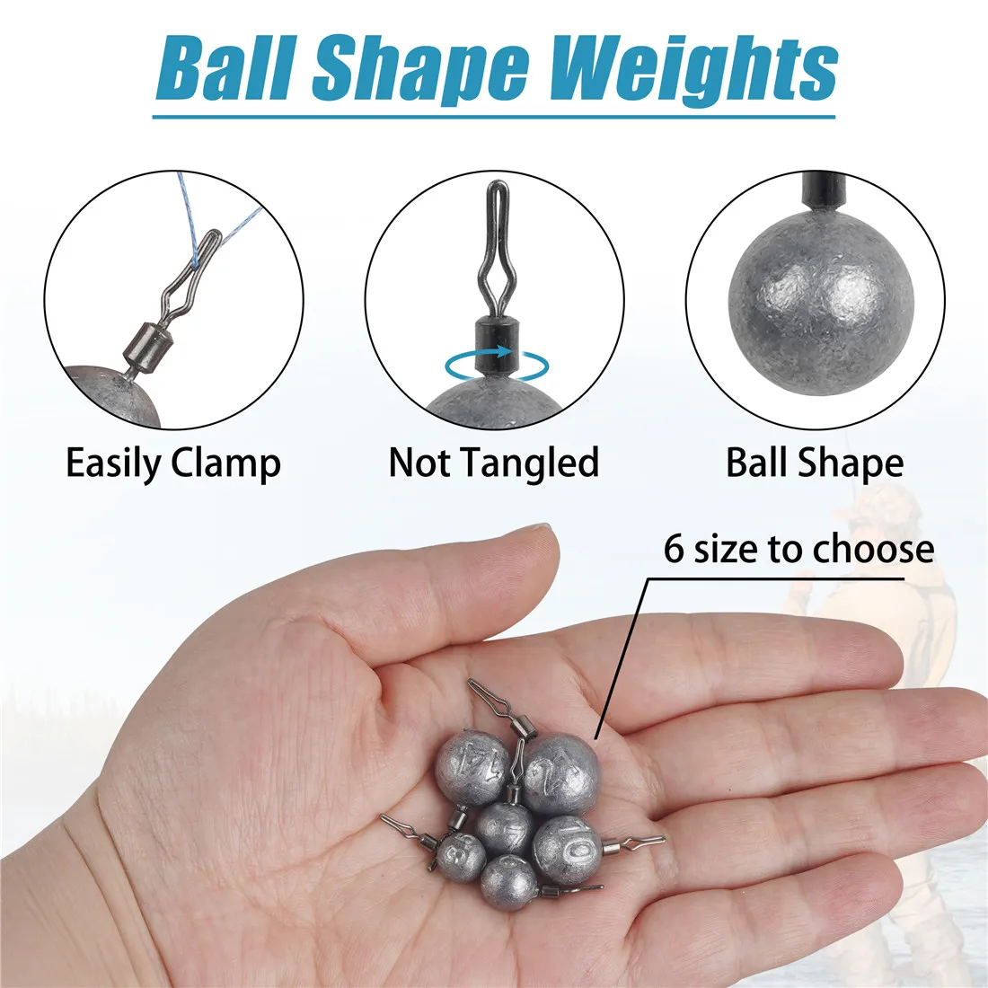 Kit de pesas de tiro de gota, 56 piezas, pesas de pesca, pesas de fundición, aparejos de tiro de gota para pesca de lubina - imagen 5