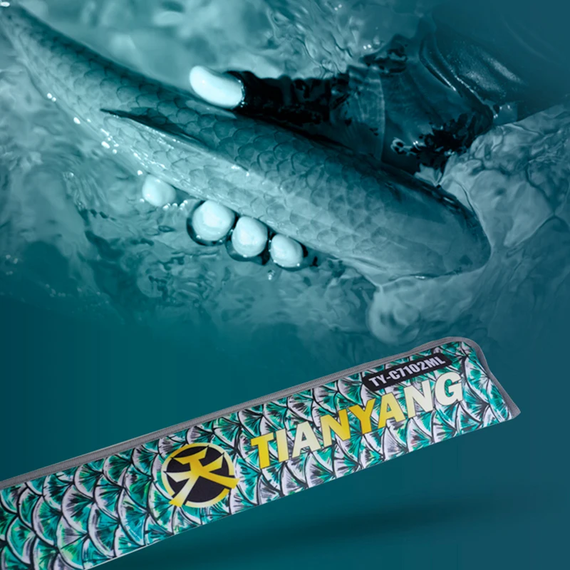 Cañas de pescar HAIBO Tian Series Supercast, caña de fundición giratoria de 2 secciones, anillo Fuji SIC, TORAY de carbono completo de una pieza, ligero - imagen 5