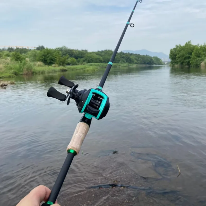 Caña de pescar con señuelo de carbono giratorio/fundido de alta calidad, 1,8 ~ 2,1 m y 19 + 1BB, carrete alimentador de carpa, arrastre máximo de 8kg para pesca en sal/agua dulce - imagen 2