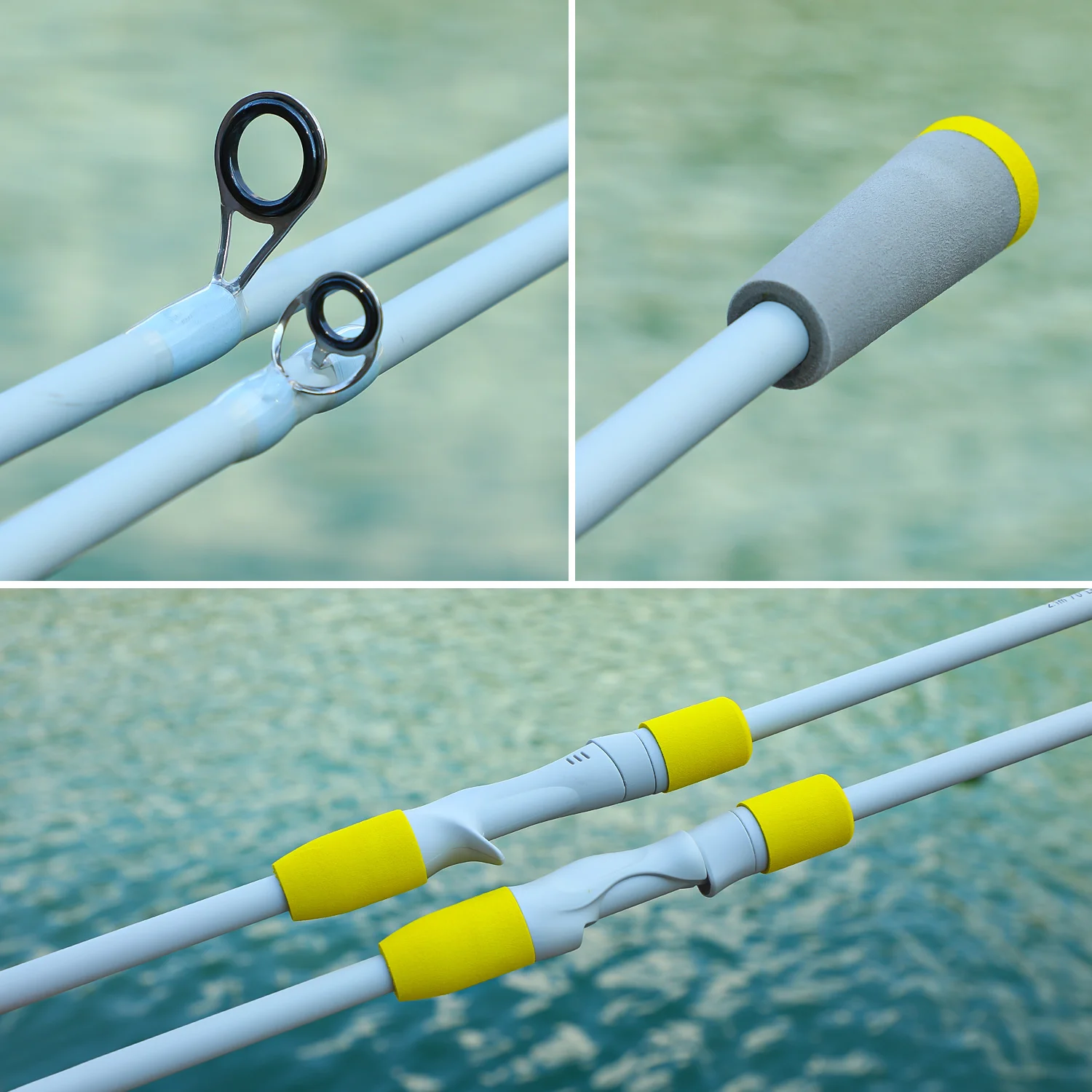 Sougayilang 2 sectie Hengel Koolstofvezel Spinning Hengel 1.8/2.1m Ultralight Casting Hengel M Power voor Bass forel Vis - imagen 5