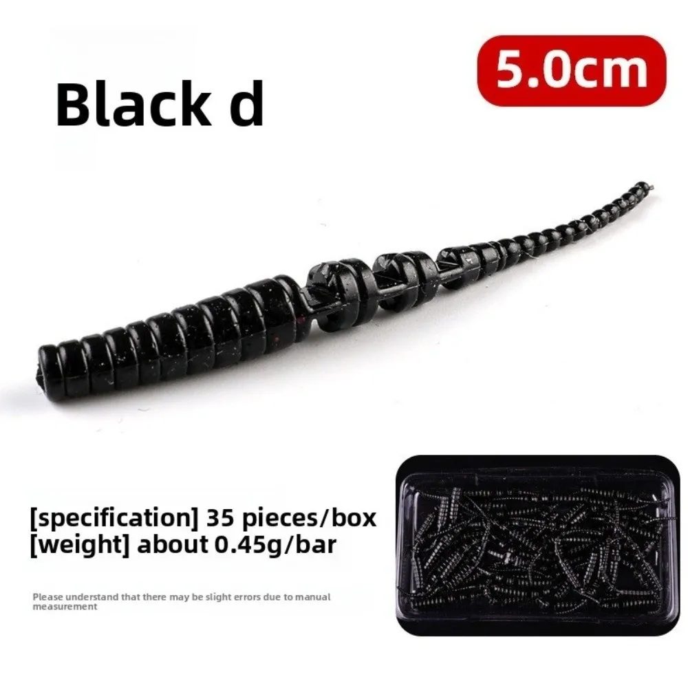 35/50 Uds. Equipo de pesca 5cm/4cm Señuelos de pesca forma de pececillo cebo Artificial señuelo suave pesca deportiva - imagen 4