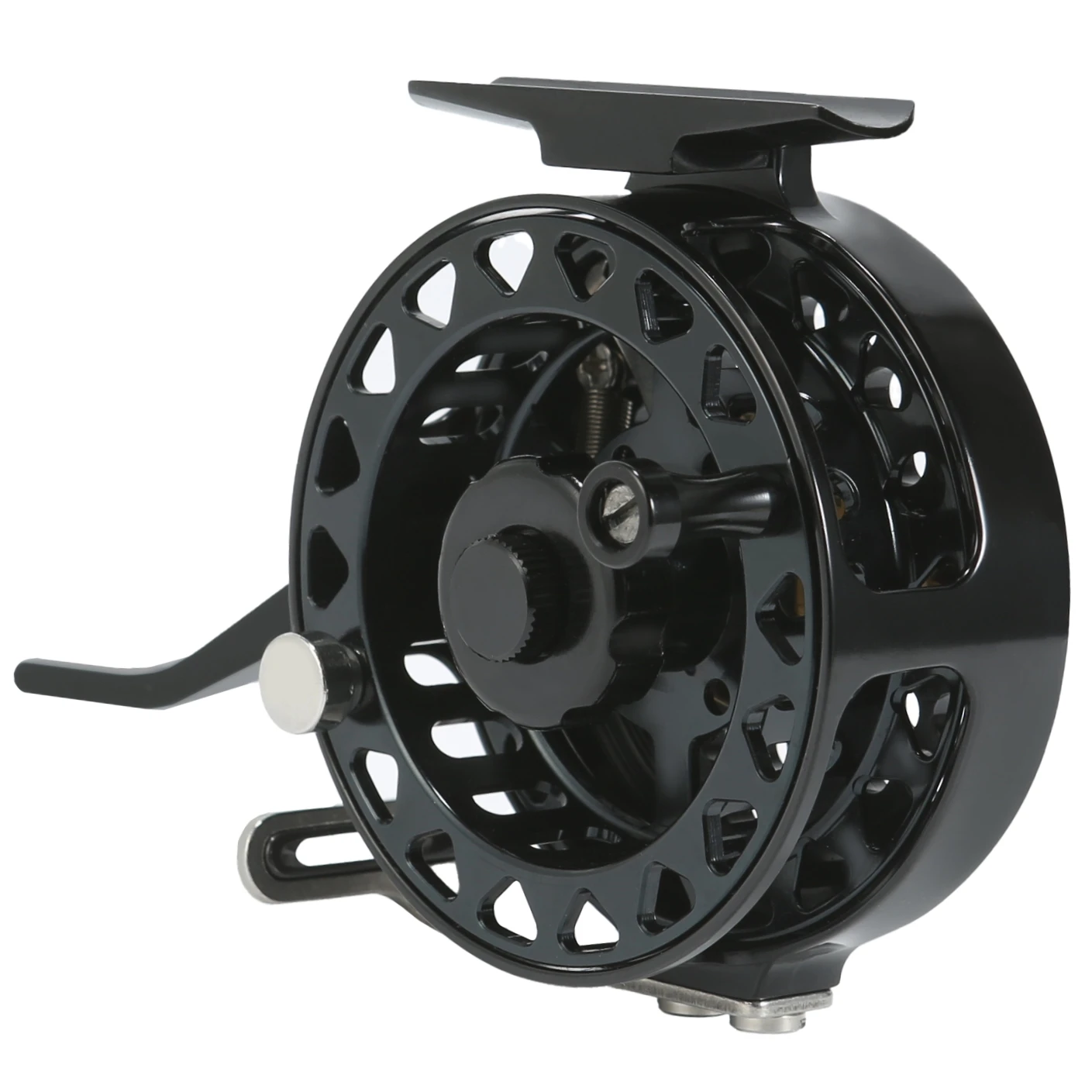 Carrete mosca automático aluminio bobina CNC grande – Pesca ninfa - imagen 3