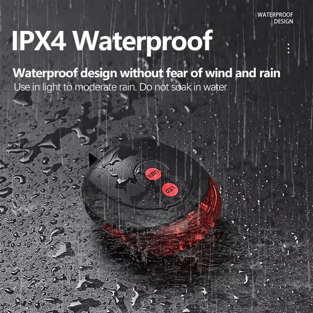 Luz trasera de bicicleta superbrillante, advertencia de seguridad, iluminación gran angular, luz trasera de ciclismo fácil de instalar, múltiples modos - imagen 2