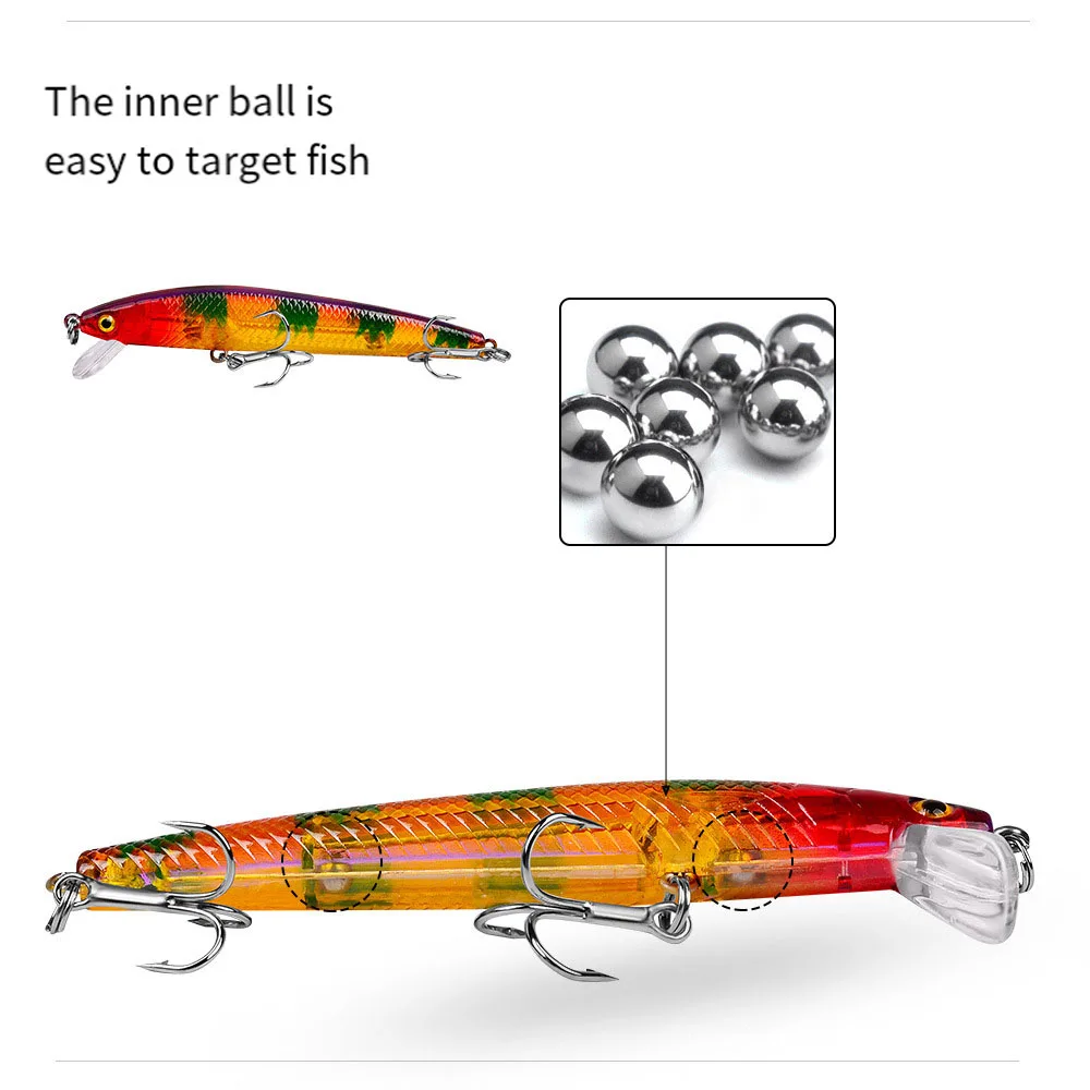 Señuelo de Pesca de pececillo con lápiz Topwater clásico de 9,5 cm, 8,5g, acción oscilante, cebo duro Artificial, Mini Señuelos de Pesca para carpa, aparejos de Pesca - imagen 4