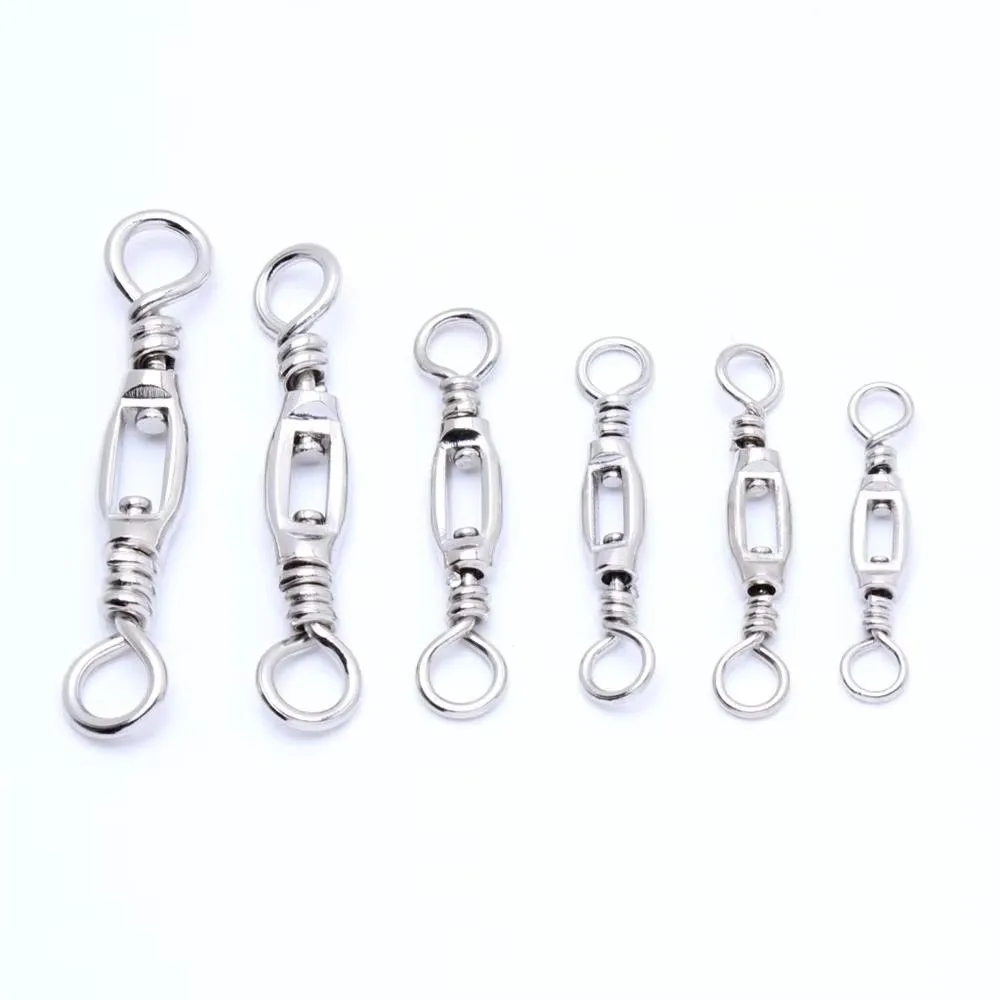 Anillo de pesca de acero inoxidable con objetos grandes 1 # -10 # Diseño en forma de ocho anillos giratorios universales de material de acero inoxidable - imagen 2